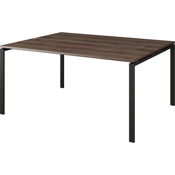 Бенч двойной на 2 рабочих места АМБ-005.60 дуб апрель/Антрацит 1800x1236x760 Арго-М - Вид 1