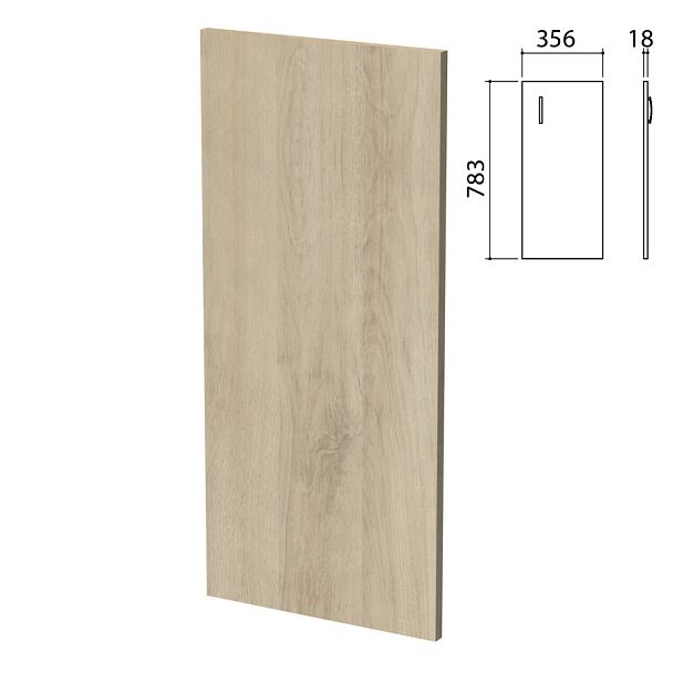 Дверь ЛДСП низкая "Приоритет" (356х18х783 мм), БЕЗ ФУРНИТУРЫ, кронберг, К-936, К-936 кронберг - Вид 1