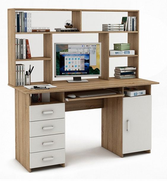 Стол компьютерный Лайт-8К СН - Вид 1