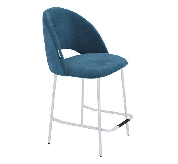 Стул полубарный Sheffilton SHT-ST34/S29-1 тихий океан/хром лак - Вид 1