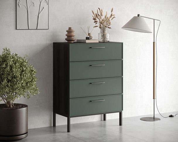 Комод вертикальный с четырьмя ящиками Nicole арт NEM18G - Вид 3