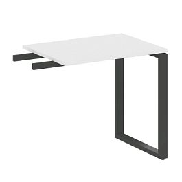 Metal System Приставной элемент на О-образном м/к БО.ПР-2 Белый/Антрацит металл 800*600*750 - Фото предпросмотра