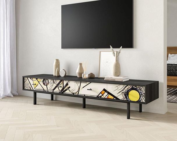 Комод с четырьмя ящиками под TV Emerson by Kandinsky арт EM06/Print_01 - Вид 3