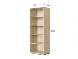 UNITY РШ-02Г ДУБ СОНОМА Стеллаж открытый Прямой 730х550х1966 - Фото предпросмотра
