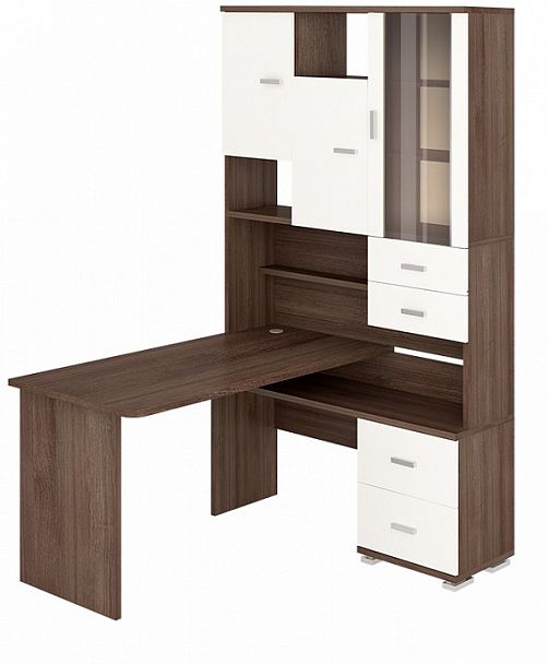 Стол компьютерный Домино СР-620/140 Белый/Шамони правый - Вид 2