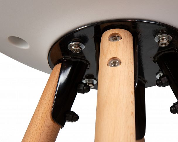 Стул полубарный DOBRIN RONNI (ножки светлый бук, белый (ZL-W-02)) - Вид 8