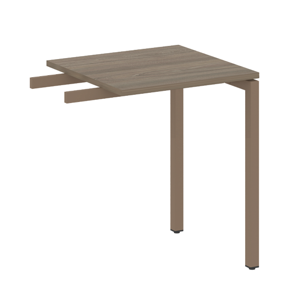 Metal System Quattro Приставной элемент на П-образном м/к 40БП.ПР-1 Вяз/Мокко металл 600*600*750 - Вид 1
