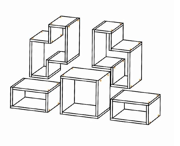 Полка "Смарт-1" ясень белый - Вид 3