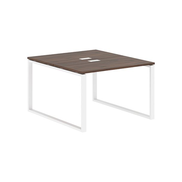 Стол 2-х местный EQWST 1113 Дуб Денвер тёмный/Белый 1160х1346х750 EDIS - Вид 1
