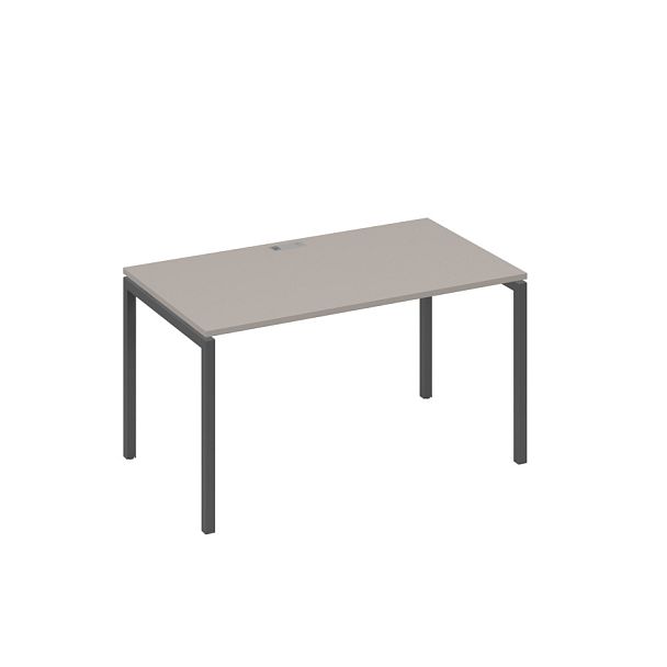 Стол письменный на металлокаркасе DUE A4 А4 Б2 024 БП мокко премиум / металлокаркас антрацит - Вид 1