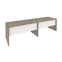 Onix Рабочая станция O.RS-2.3.7 Тиквуд темный/Белый бриллиант 2760*720*750 - Фото предпросмотра