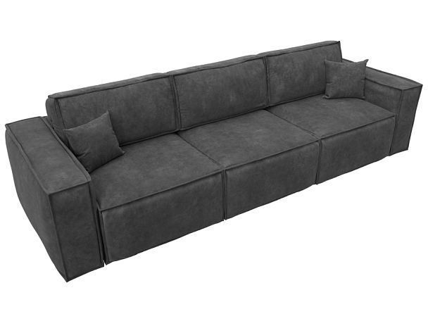 Диван прямой Лига-081 НПБ Лонг Велюр серый - Вид 6