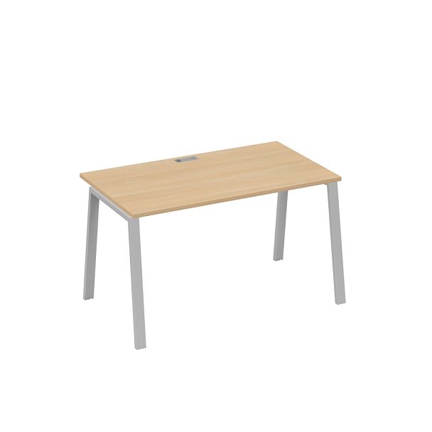 Стол письменный на металлокаркасе TRE A4 А4 Б3 024 БП натуральный дуб / металлокаркас серый - Вид 1