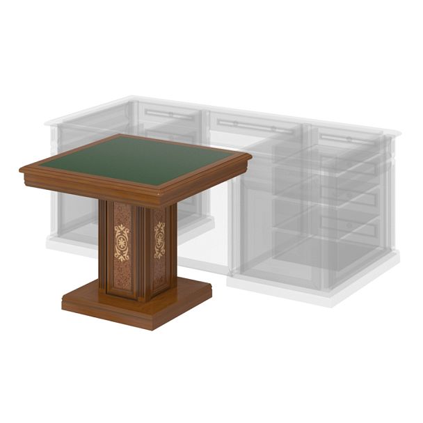 Приставка спереди стола "Версаль люкс"  ПК-ВРЛ-ПР90Х90К/И3/2-В1-217 орех орвието - Вид 1