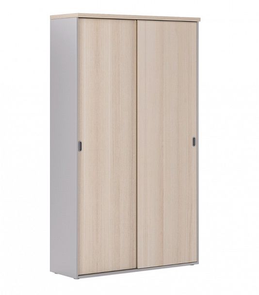 FLS402 Шкаф-купе h206 полки/гардероб 1200х420х2069 "Flash" ТК-002926000247 дуб беленый - Вид 1
