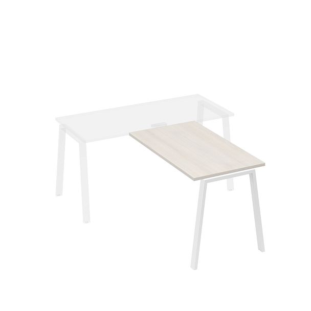 Брифинг-приставка каркас TRE A4 А4 Б3 074 БП дуб / металлокаркас белый - Вид 1