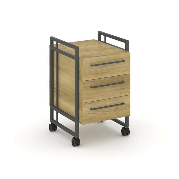 Rift Direct Тумба мобильная RF.TMR-001 Дуб Винченцо/Металл Антрацит 424*500*680 - Вид 1