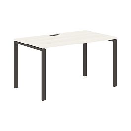 Стол прямой EUST 1380 Ясень Траун/Мокко 1360х800х750 EDIS - Фото предпросмотра