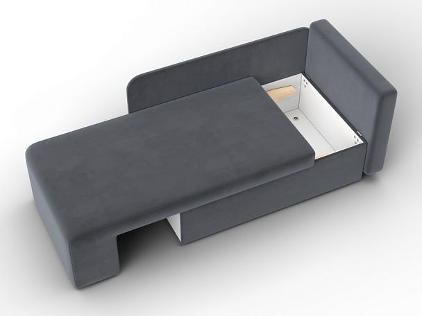 Кушетка Лига-097 Велюр серый - Вид 7