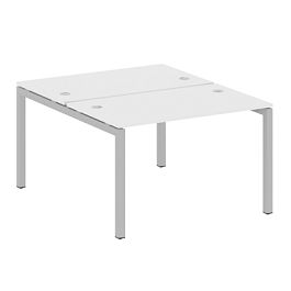 Metal System Quattro Р. ст. на П-образном м/к 50БП.РАС-СП-2.2 Белый/Серый металл 1200*1475*750 - Фото предпросмотра