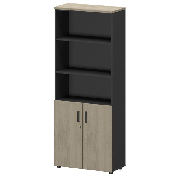 Шкаф СМШ-58Д2 Тип2 Графит/Кронберг 792x380x1990 Смарт - Вид 1