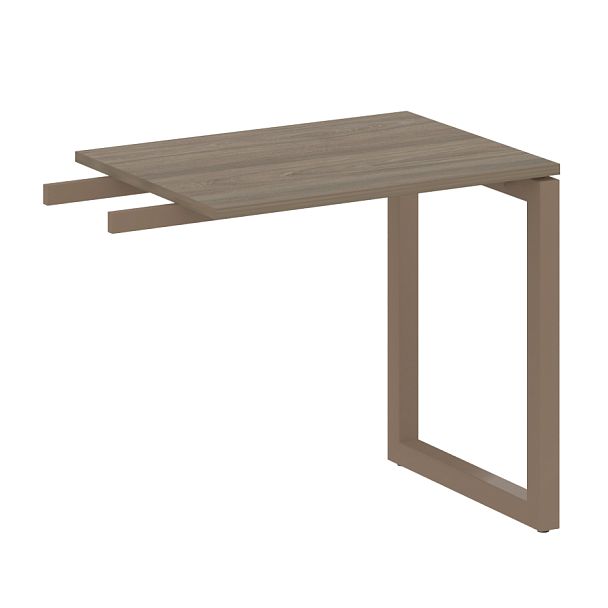 Metal System Quattro Приставной элемент на О-образном м/к 50БО.ПР-2 Вяз/Мокко металл 800*600*750 - Вид 1