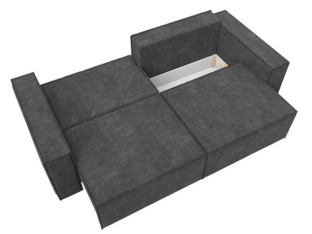 Диван прямой Куба Велюр серый - Вид 9