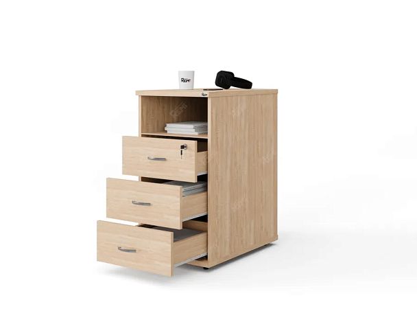 UNITY РТ-6 ДУБ СОНОМА Тумба с ящиками 400x600x750 - Вид 1