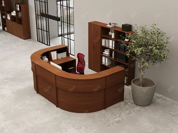 ЛАЙТ / LIGHT RLG066-9x7 Блок ресепшн 90x70x125 Вишня - Вид 5