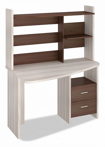 Стол компьютерный Домино Лайт СКЛ-Крл 120+НКЛ-120 Карамель/Шамони левый - Вид 1