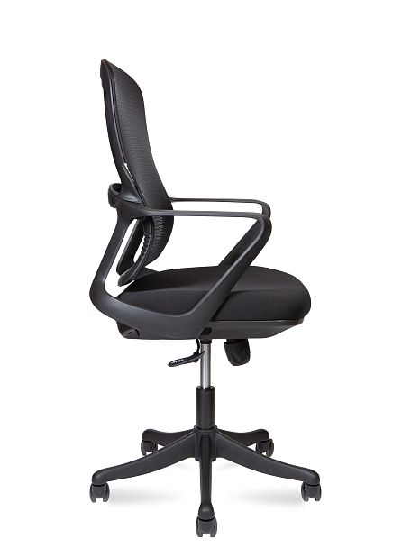 Кресло офисное / Play LB black / черный пластик / черная ткань - Вид 3