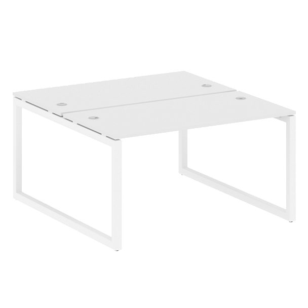 Metal System Quattro Р. ст. на О-образном м/к 50БО.РАС-СП-2.3 Белый/Белый металл 1400*1475*750 - Вид 1