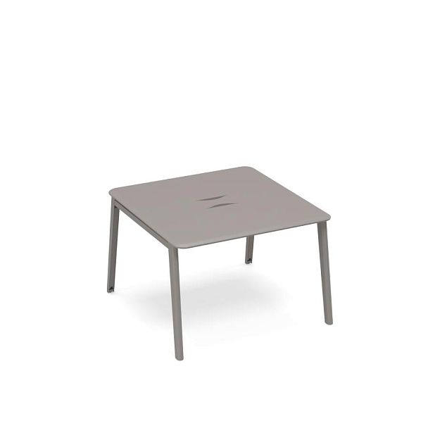 Стол для переговоров с кабель-каналом METAL Time metal ТМ М1 153 мокко премиум - Вид 1