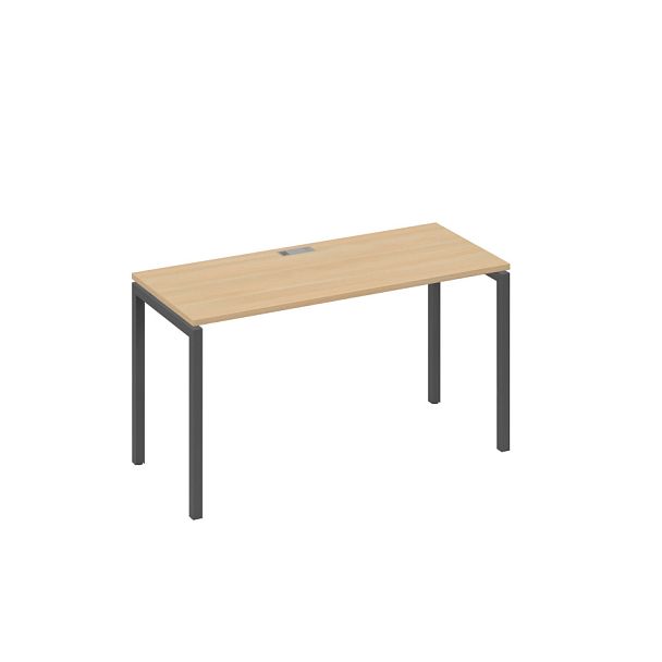 Стол письменный на металлокаркасе DUE A4 А4 Б2 004 БП натуральный дуб / металлокаркас антрацит - Вид 1