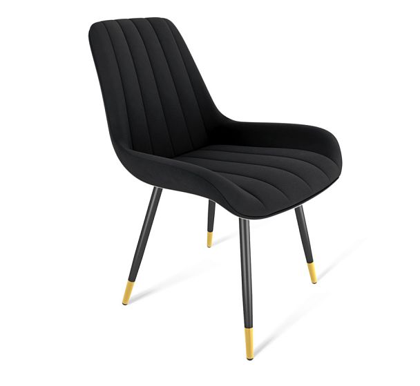 Стул Sheffilton SHT-ST37/S95-1 ночное затмение/черный муар/золото - Вид 1