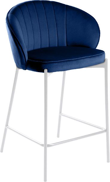 Полубарный стул Миэль синий/белый - Вид 3