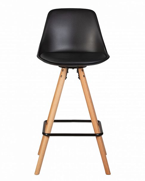 Стул полубарный DOBRIN RONNI (ножки светлый бук, черный (B-03)) - Вид 5