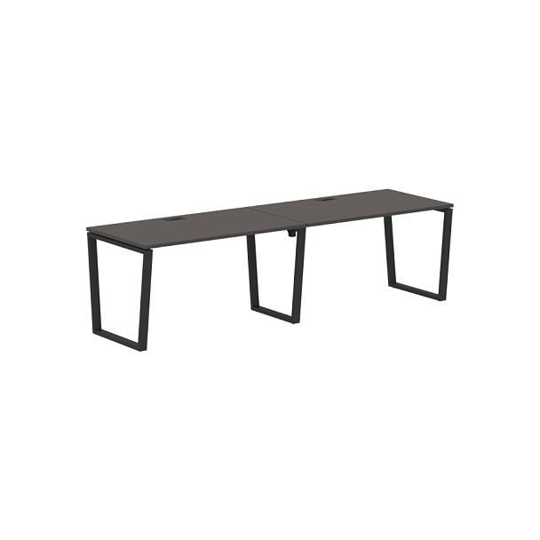 Стол 2-х местный EVWST 2780 Мокко/Черный 2726х800х750 EDIS - Вид 1