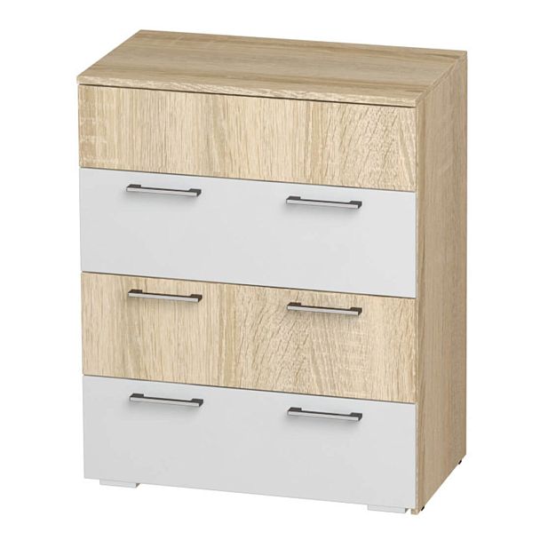 "Белладжио" Стол-комод СТ-02 (802х887х460) сонома/белый - Вид 2