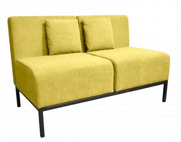 Диван "Стокгольм" двухместный жёлтый - Вид 1