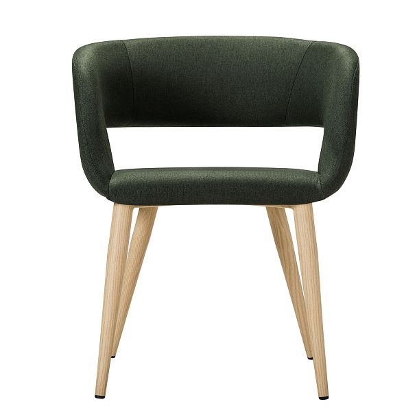 Кресло Hugs тёмно-зеленый/нат.дуб - Вид 3