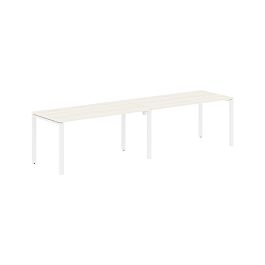 Стол 2-х местный EUWST 3180 Ясень Траун/Белый 3126х800х750 EDIS - Фото предпросмотра