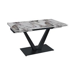 Стол раскладной Malibu (140+40+40), керамика глянцевая Pandora - Фото предпросмотра