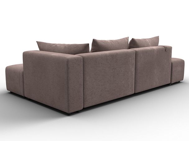 Диван угловой Лига-103 НПБ угол правый Велюр бежевый - Вид 5