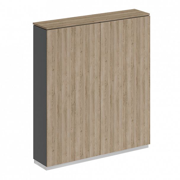 Шкаф для документов закрытый "City" СИ 313 дуб гладстоун светлый/антрацит премиум/дуб гладстоун светлый - Вид 1
