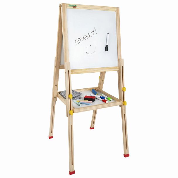 Мольберт растущий для мела/магнитно-маркерный 38х37 см, BRAUBERG KIDS, максимальная высота 106 см, 238148 - Вид 9