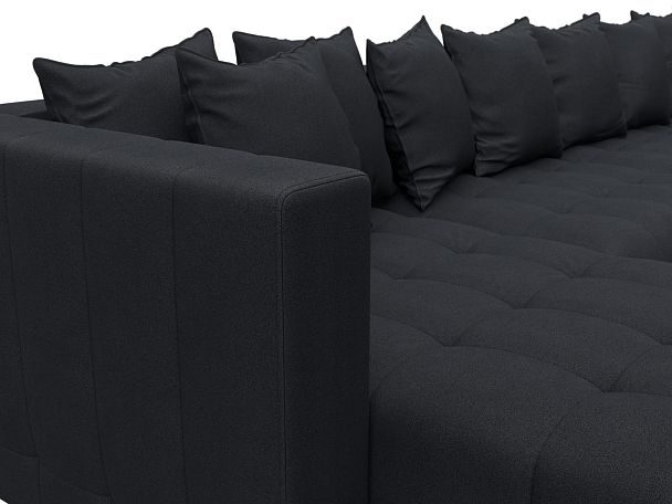 Диван П-образный Лига-052 НПБ Лонг Замша серый - Вид 4