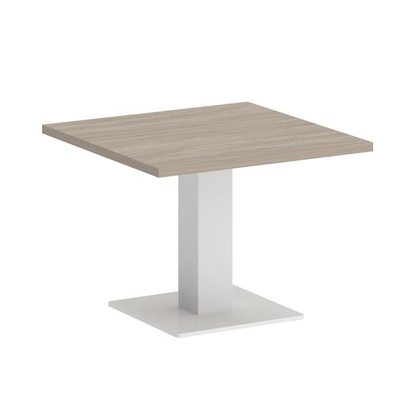 Home Office Стол журнальный квадратный VR.SP-5-60.2G Дуб аттик/Белый металл 600*600*453 - Вид 1