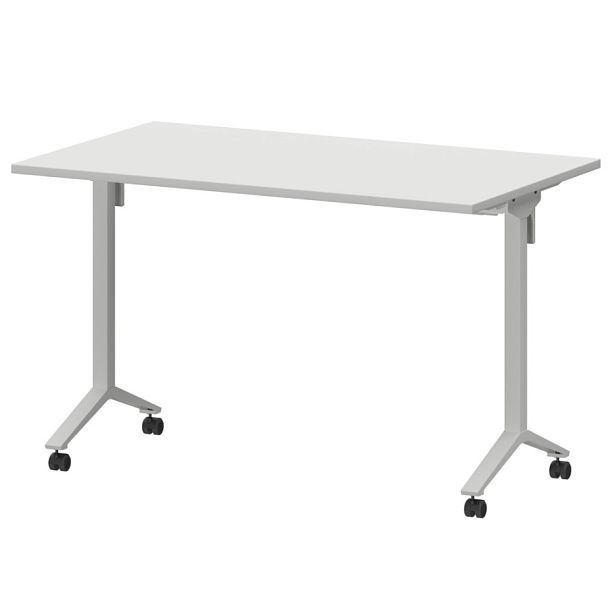 Стол мобильный складной МБ22-120.70 Белый/Белый 1200x700x750 Моби - Вид 1