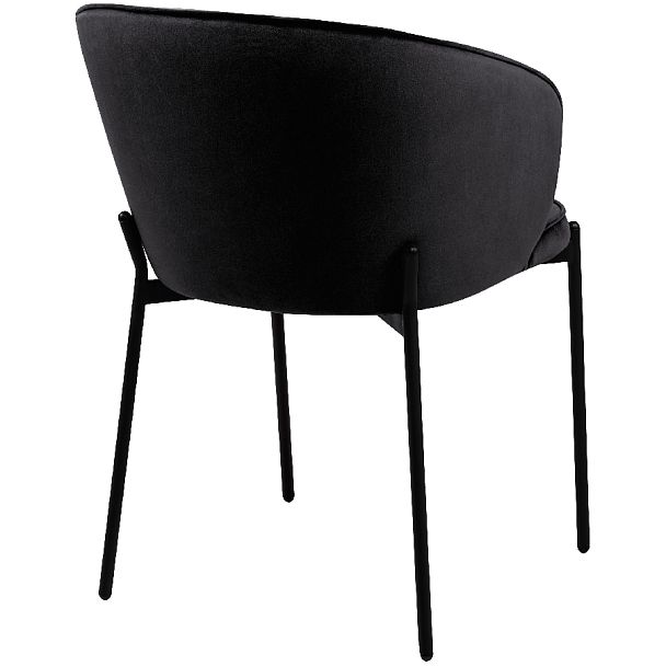 Комплект кухонных стульев Миэль черный велюр/черный, 4 шт. - Вид 4